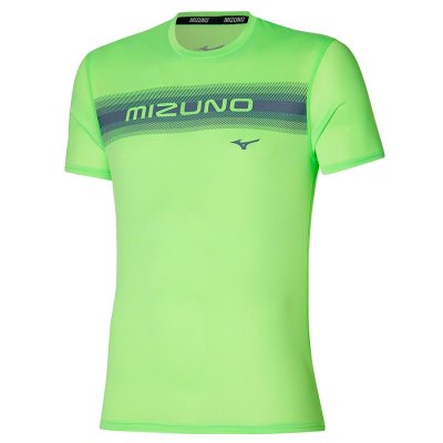 Camisa Mizuno Core Tee Hombre - Verdes Claro - Chile M986CPSUXR